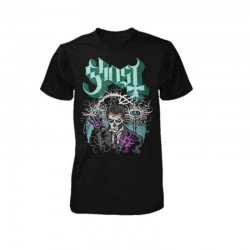 GHOST PAPA TESLA T SHIRT L