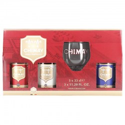 CHIMAY COFFRET 3*33CL + 1VERRE